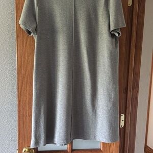 LOFT Heather Gray Mini Dress- heavier material then a regular Tee dress